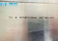Folha quadrada da liga do titânio da placa 57mm do titânio de Gr5 ASTM B 381