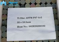 Os discos redondos lisos do metal do ISO 5832 do titânio de Astm F136 do disco do implante classificam 2