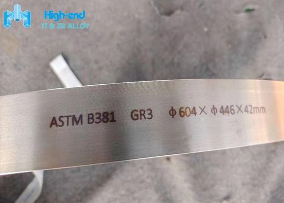 titânio GR3 Ring Annealed Hot Forged Aerospace puro de 42mm